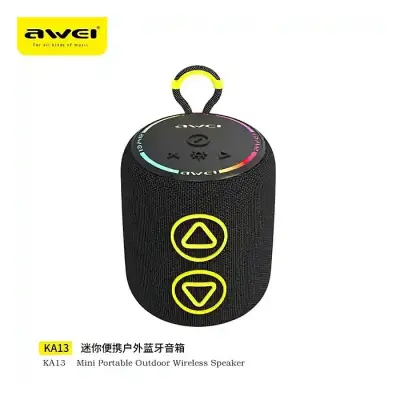 AWEI KA13 Mini Portable Outdoor Wireless Dynamic RGB Bluetooth...